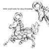 100pcs Vintage Alloy Pendant Silver Horse Keychain Pendant DIY Jewelry Supplies  Necklace Making