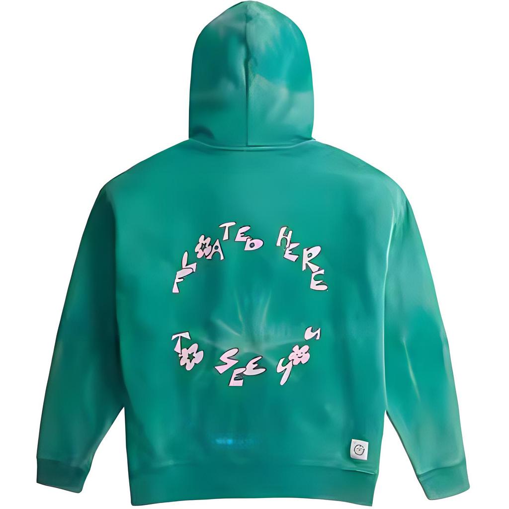 Coach FW23 Washed Hooded Printed Long Sleeve Sweatshirt Unisex sweatshirt Green CN987-GRU