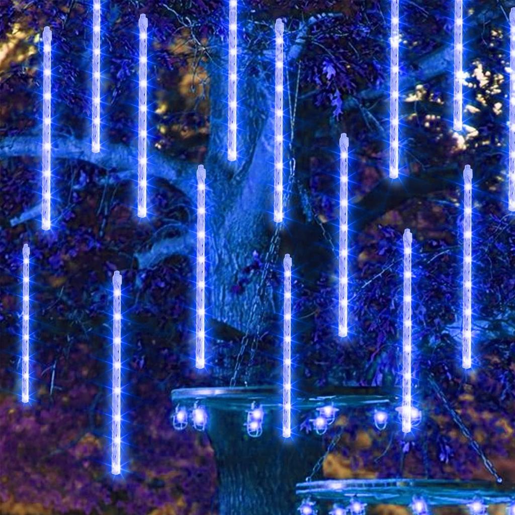 30/45CM Solar Meteor Shower Lights Waterproof LED Ambient Lights Outdoor Hanging Decoration Lighting for Tree Party Christmas