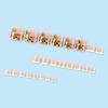 Glossy Nude Fake Toenails with Flower Print Natural Unbreakable Nail Simple Wear for Women and Girl Nail Salon