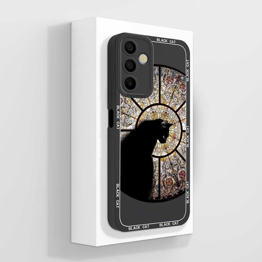 For Samsung Galaxy A15 A16 A14 M15 M16 F13 F15 Cover Case Cute Cartoon Astronaut Pattern Liquid Silicone Anti Drop Protective Shell For Samsung Casing