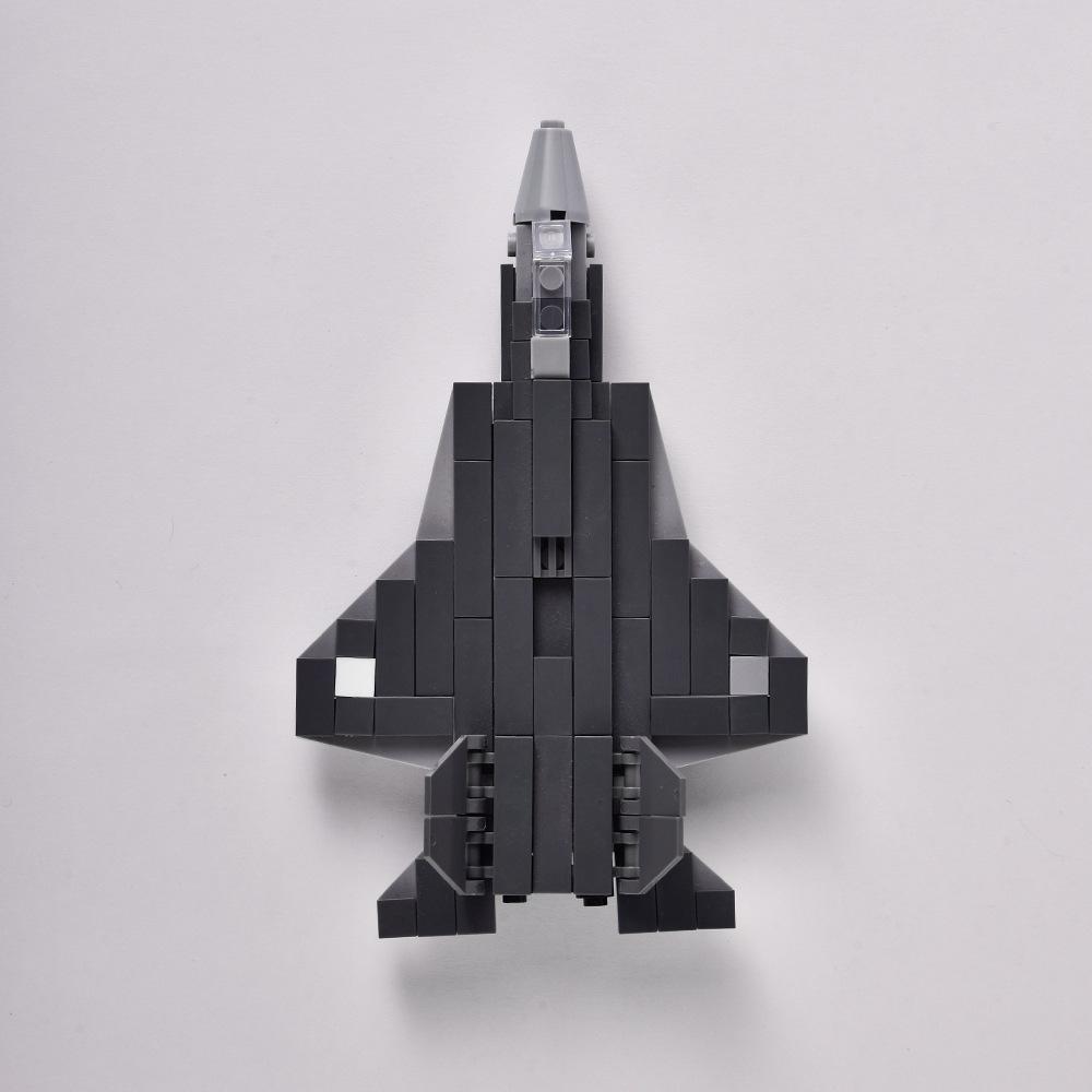 J F22 Fighter Building Block Military Armed Aircraft Assembly Toy Compatible Small Particle Set