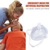 With One-way Valve Tools Artificial Respiration Mask CPR Rescue Mask Safety Emergency Equipment