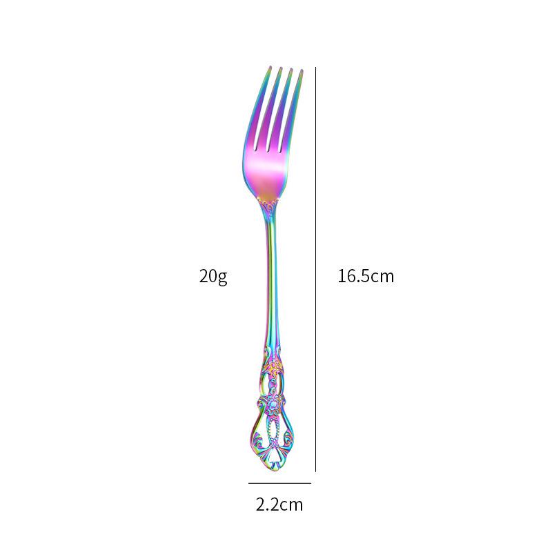 European Style Stainless Steel Steak Knife, Fork, and Spoon Set for Western Restaurant or Household Use