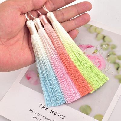13cm Gradient Color Lanyard Tassel for DIY Clothing Accessories and Bookmarks