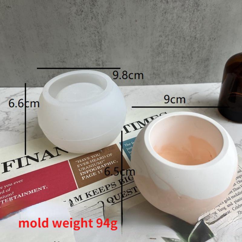DIY Flower Shape Planter Silicone Mold Concrete Cement Mould for Candle Holder Storage Box Flowerpot Epoxy Resin Mold Home Decor