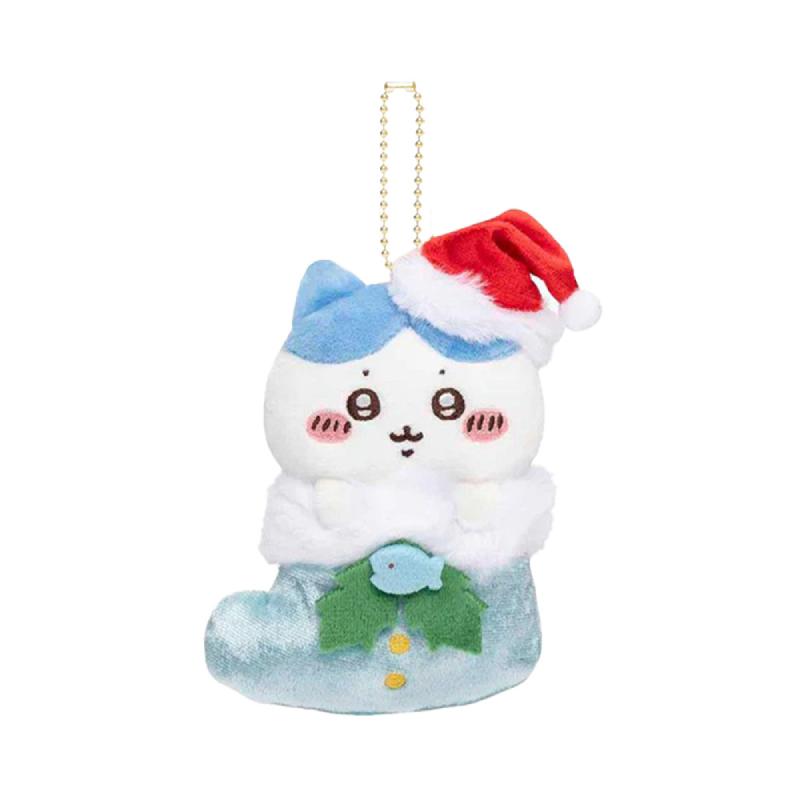 Chiikawa Usagi Hachiware Christmas Plush Pendant Cartoon Stuffed Keychain Doll