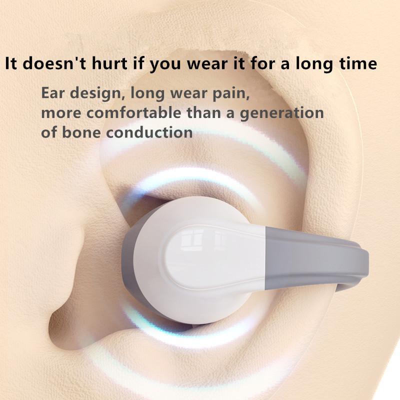 VAORLO Cool Breathing Light Wireless Earphones Ear-Clip Painless Wear Hea Dphone Bluetooth 5.3 Headset With HD Microphone For All Smartphones