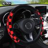 Auto Decoration Car-styling Universal Plush Fabric Diameter 38cm Car Steering Wheel Cover Fit for Most Cars Auto Steering Covers