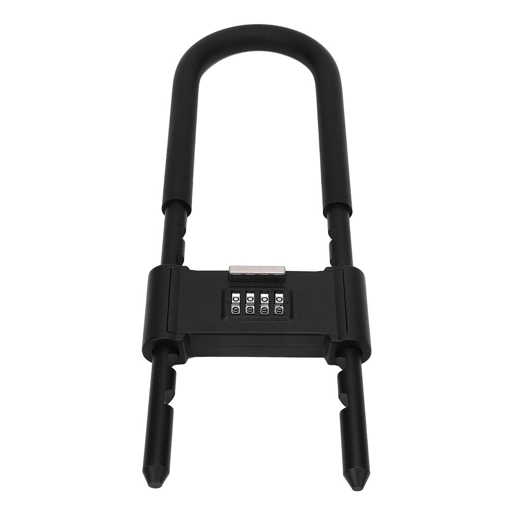 4 Digit Combination Padlock Heavy Duty 160 280mm Adjustable U Shape Security Code Lock for Bikes Gate Shed Fence