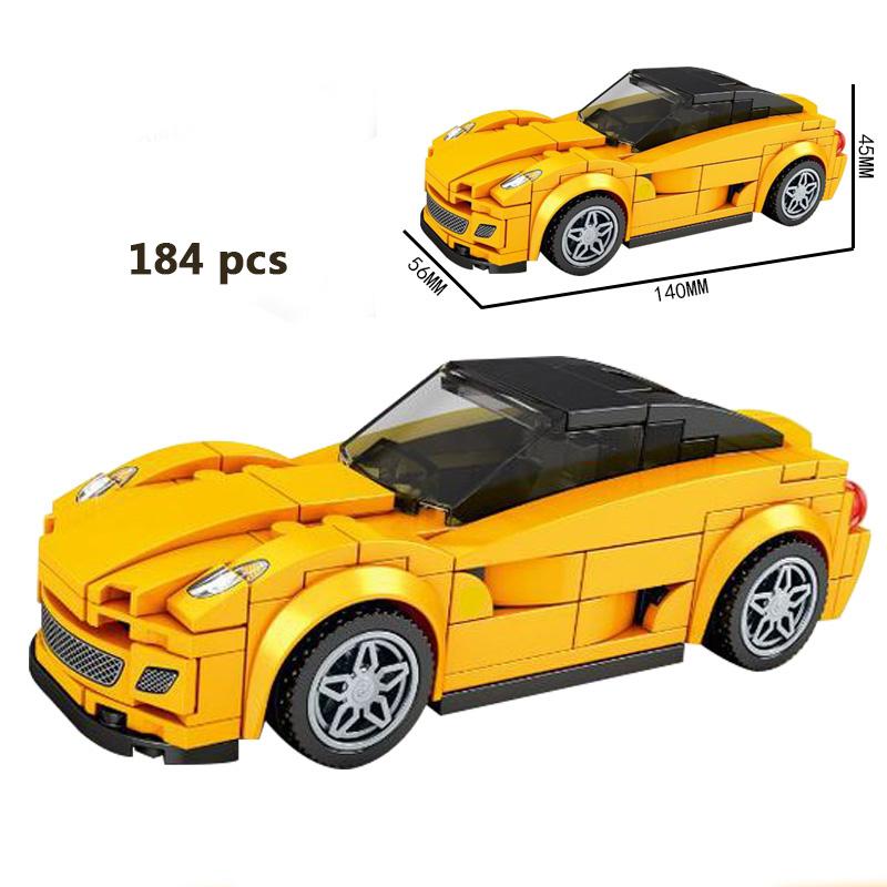Technical Car Speed Sports Car Building Blocks City Vehicle Street Garage Educational Construction Toys