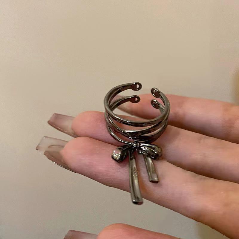 

Регулируемое открытое кольцо-бантик в стиле балета: Уникальный дизайн класса люкс для женщин