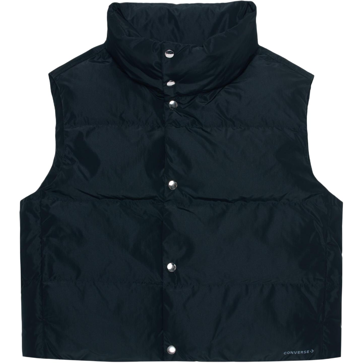 Converse Vests Men s Black Stand Collar Other 10026798-A02 80