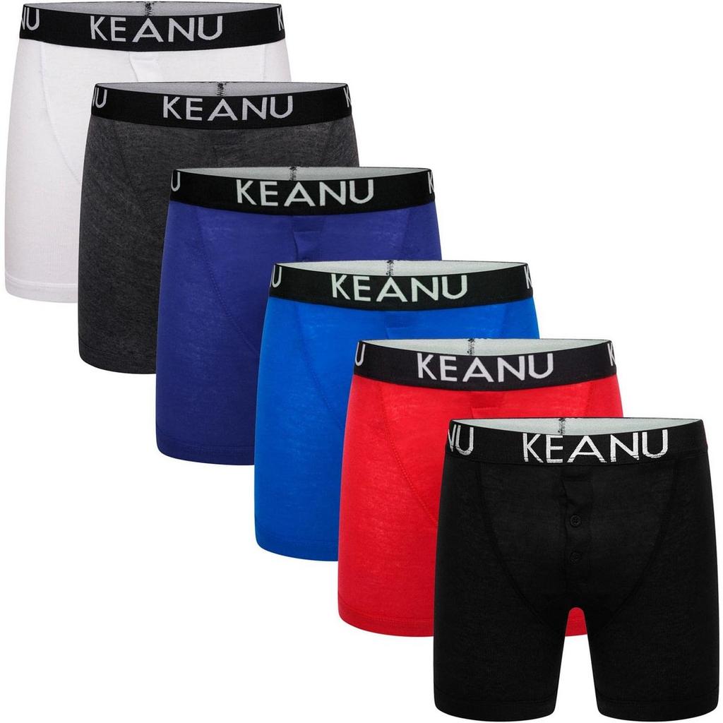 Keanu Boys Cotton Blend Boxer Shorts (Pack of 6)
