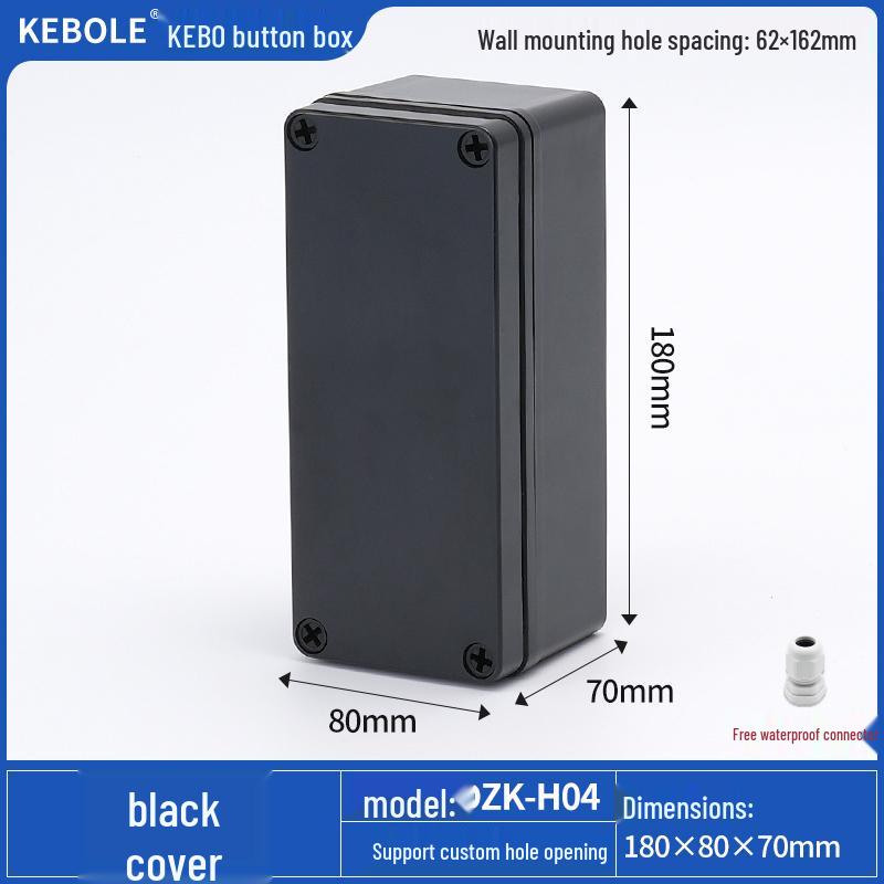 Transparent Waterproof ABS Plastic Junction Box for Indoor/Outdoor Power Supply & Monitor