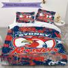 Sydney Red & White Eagles Pattern Bedding,Quilt Set Quilt Cover Pillowcase Home Birthday Gift (1*duvet Cover+2*pillowcase,without core)ZSJT0917400