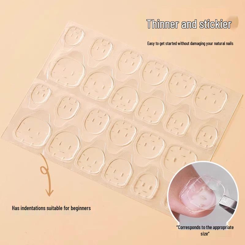 

Прозрачные суперлипкие гелевые наклейки для детских накладных ногтей