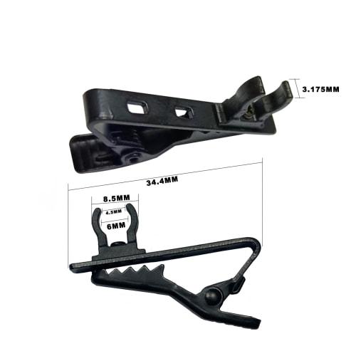 Microphone Clip, C-Bracket, Microphone Clamp, Lapel Tie Clip, Mini Microphone Clip (2 Pieces)