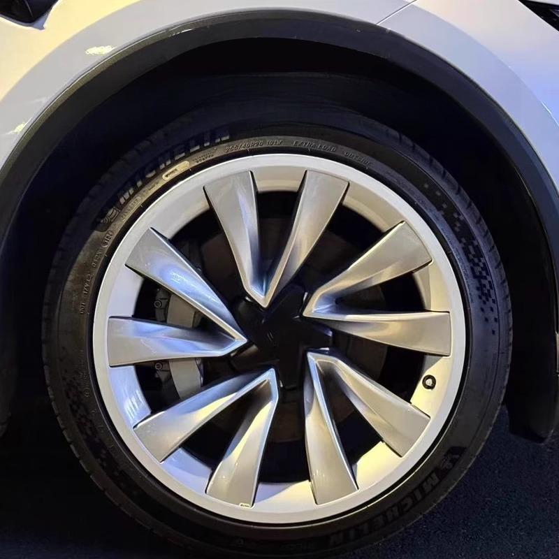For Tesla Model Y Highland 20 Inch All-inclusive Edge Hubcap Protective Cover Cyclone Wheel Protective Ring Car Accessories 4pcs