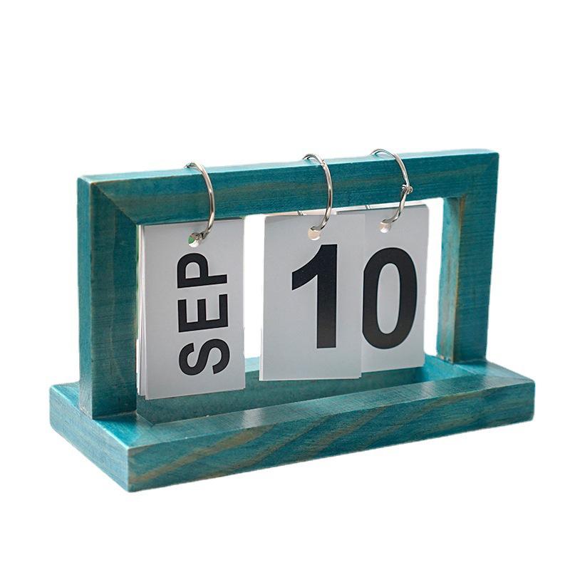 Nordic Minimalist Wooden Desk Calendar and Ornaments