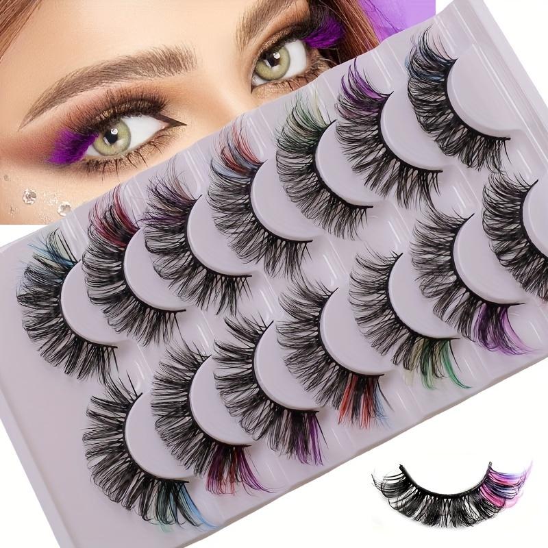 7 пар пушистых искусственных норковых ресниц с несколькими слоями и перекрестным дизайном — фото 3