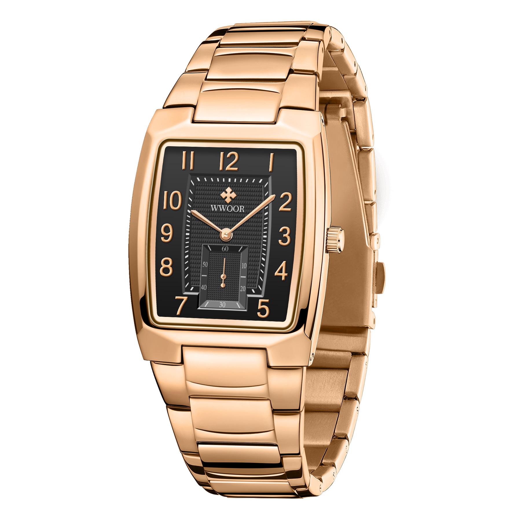 

WWOOR Женские часы со стальным ремешком Изысканные модные женские часы Деловые водонепроницаемые кварцевые женские часы