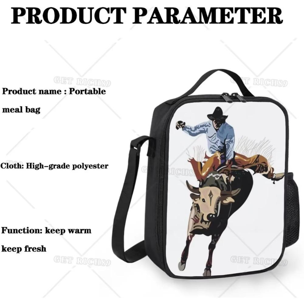 Cutie de prânz Black Dragon pe fundal albastru pentru bărbați femei adulți, geantă de prânz reutilizabilă portabilă pentru birou, muncă, picnic, camping