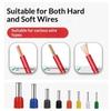 800/1200/1900Pcs Wire Ferrules Kit Awg22-7 Wire Crimp Pin Terminals Ve Terminals Kit Ferrule Connectors Assortment