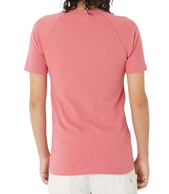 HOLLYWOOD RANCH MARKET Stretch French Rib Short Sleeve Made In Japan Salmon T-Shirt, (JP, Alphabet, XL, Pink)