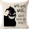 Halloween Pillowcase Devil Cartoon Linen Pillow Print Home Sofa Pillowcase Cushion
