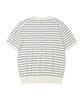 XOX Basic Cool Round Crop Short Sleeve Knit [Ivory St]