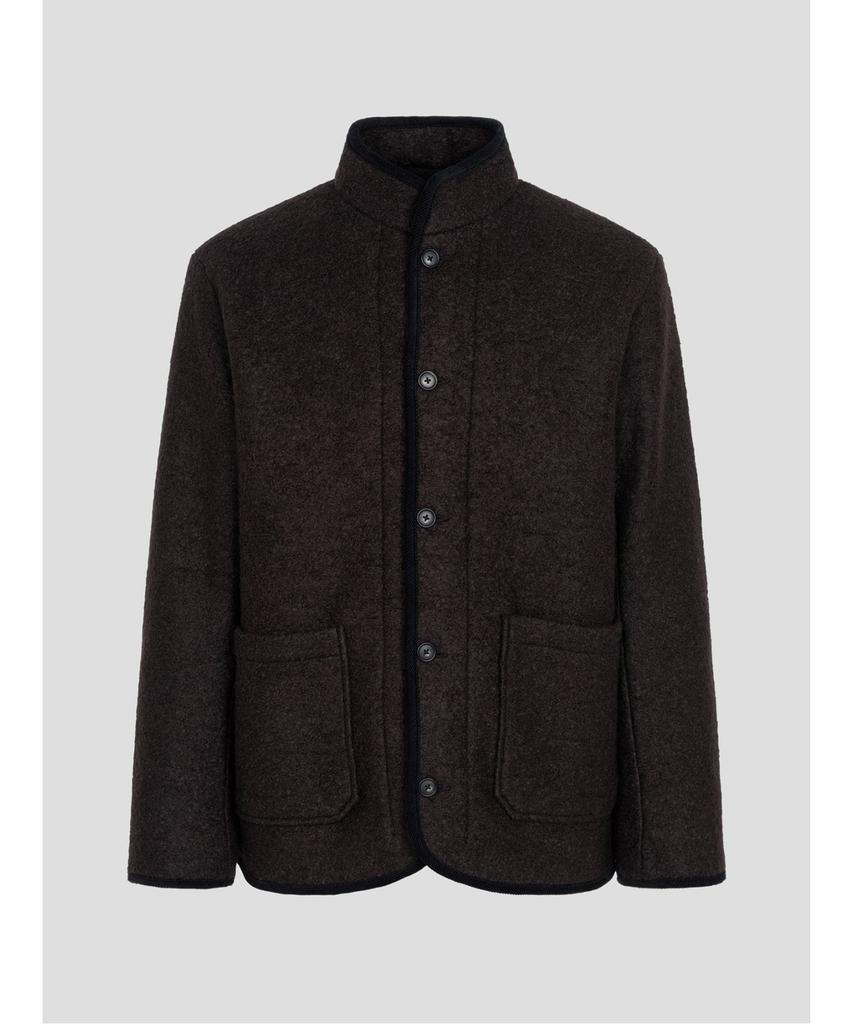 Beanpole Men Fleece Button-Up Cardigan Brown