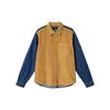 Corduroy Denim Mix Shirt 'Brown Blue' Men's 1110126