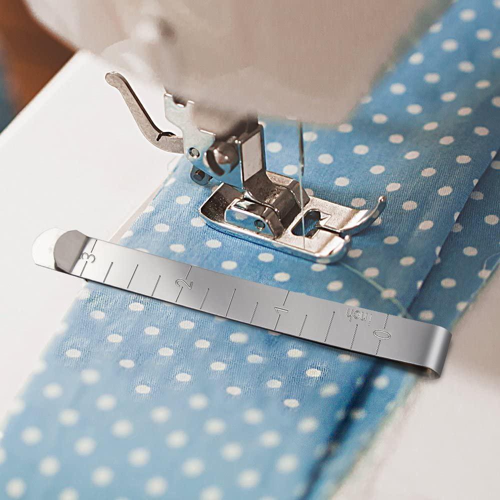 3 Stück Quiltzubehör Edelstahl-Saumklammern 3 Zoll Messlineal Nähklammern