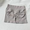 Candy Color Seamless Low-Waist Hip-Lifting Yoga Shorts (Three-Quarter Length)