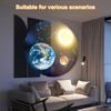 1 Set Planet Projector Led Night Light Usb Moon Projection Lamp Earth Moon Projection Background Atmosphere Wall Lamps