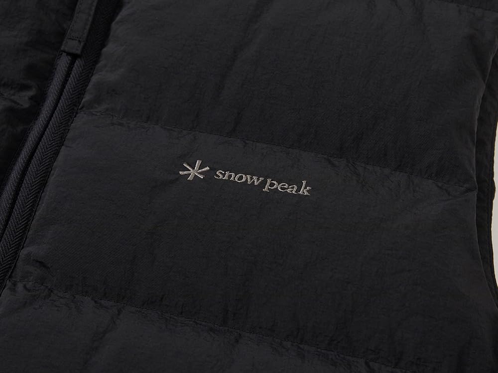 Snow Peak Land Lightweight Down Vest and XL GS-S25WMGDV60, Men's Women's, Black,