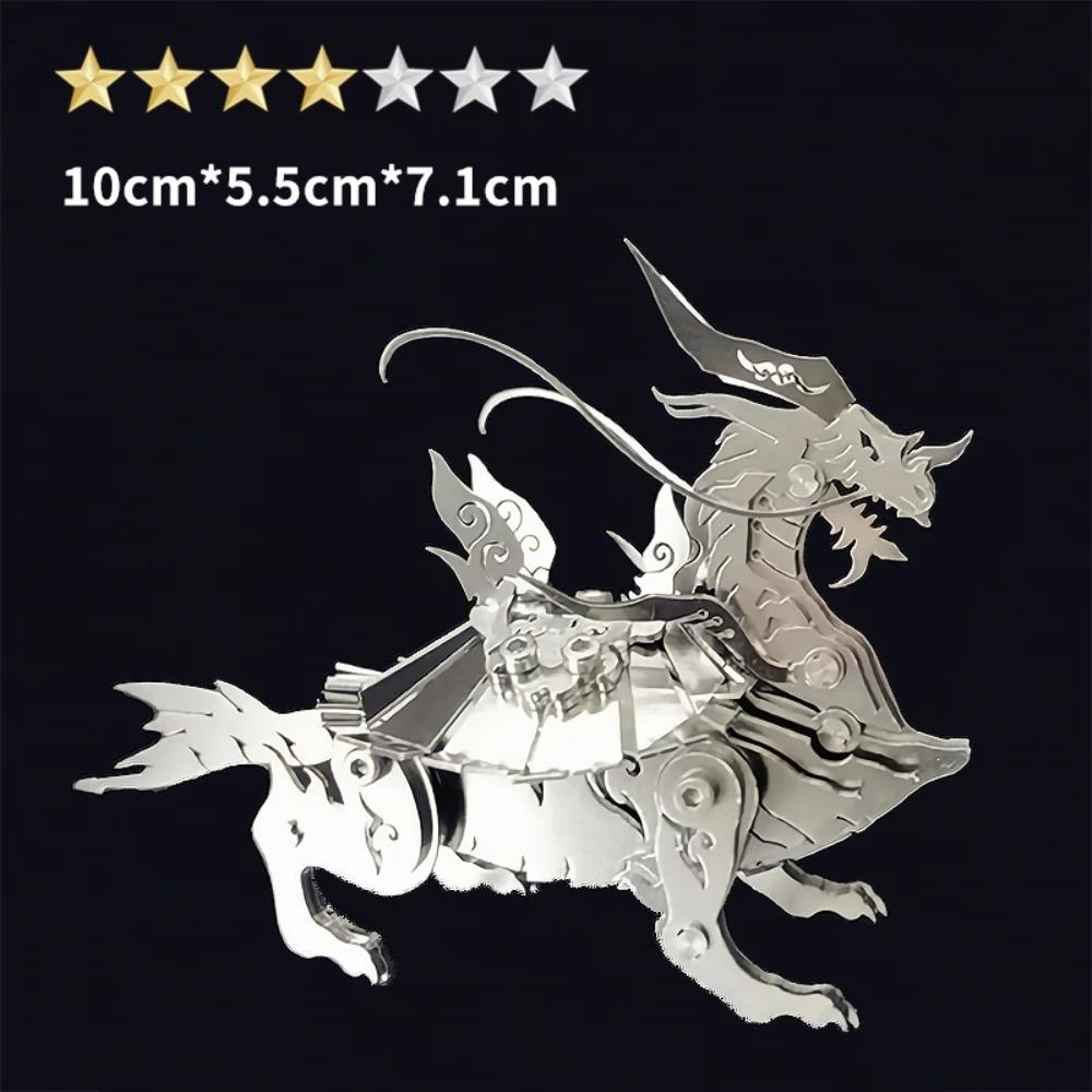 Microworld 3D Metal Animal Puzzle Games Steel Warcraft DIY Kits Detachable Jigsaw Birthday Gifts Toys For Home Decorative