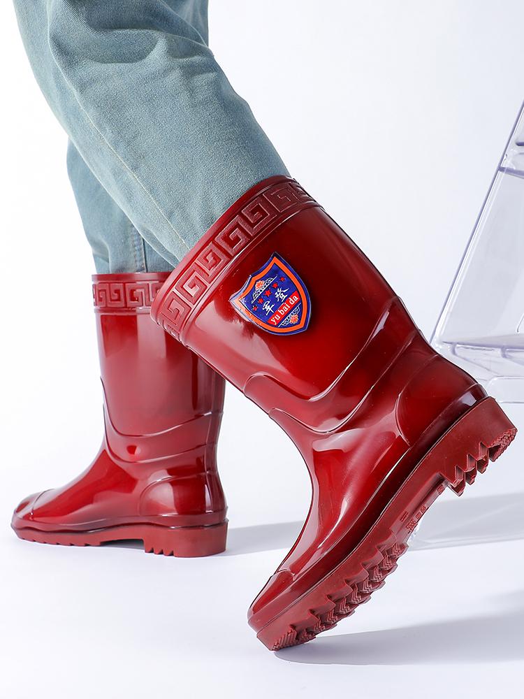 Farm Work Wet Weather Protection Lightweight Design Motorbike Rain Boot Comfort Gumboots