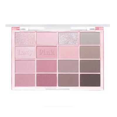 Wakemake Soft Blurring Eye Palette 14 COLOR, 10 Lazy Pink Blurring, 1 Piece