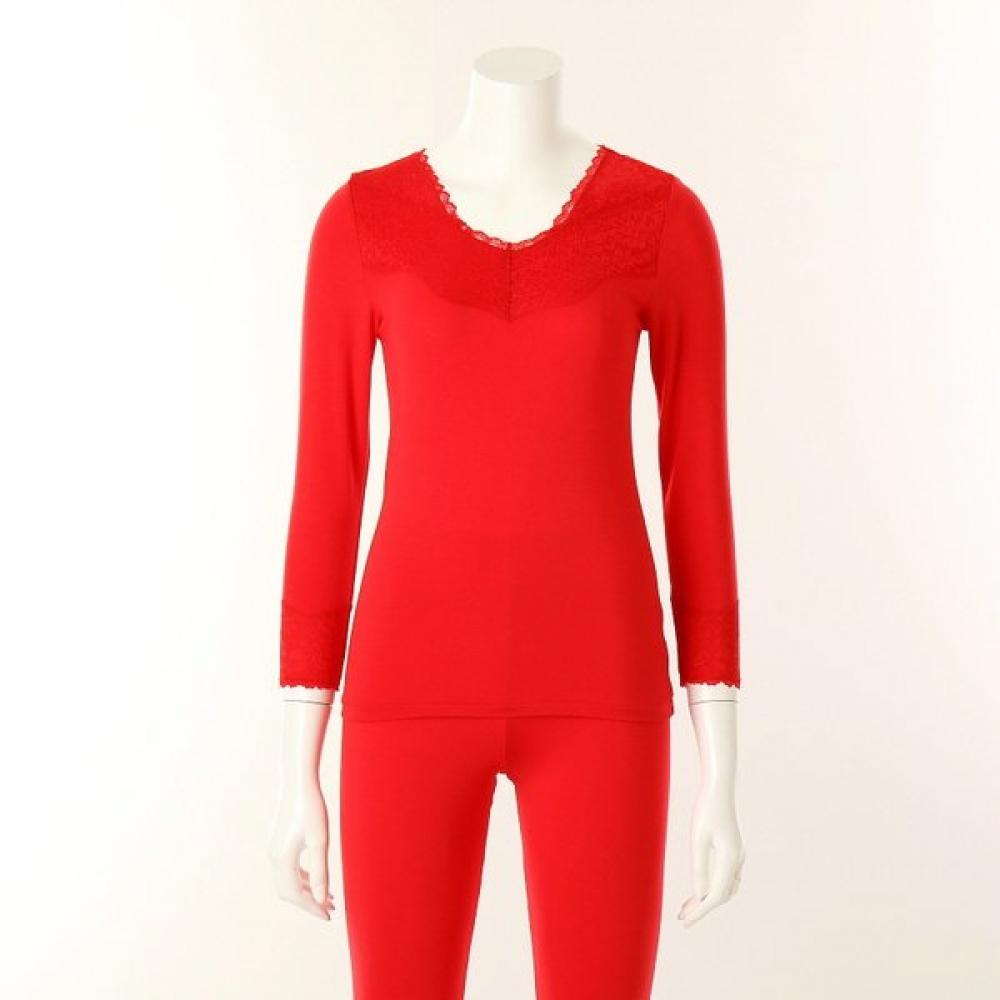 

Venus Modal Cashmere Lace 9 Women Top Vlg5063c Red Bean (RN)/105