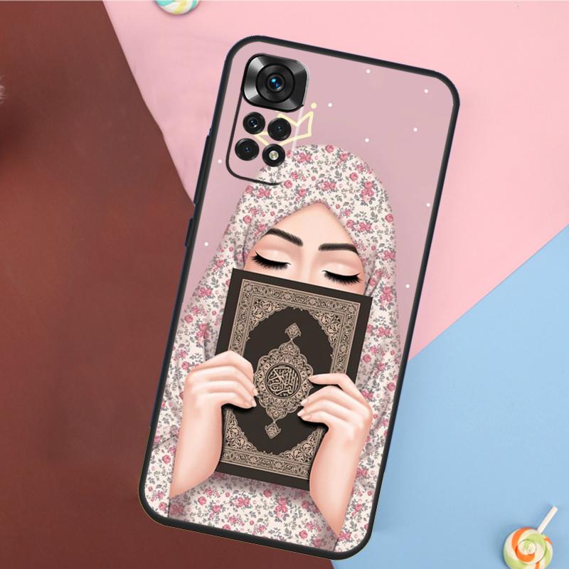 Muslim Islamic Gril Eyes Hijab Cover For Xiaomi Redmi Note 13 Pro 14 12 11 9 10 9S 10S 11S 12S Redmi 10C 12C 13C 14C Case