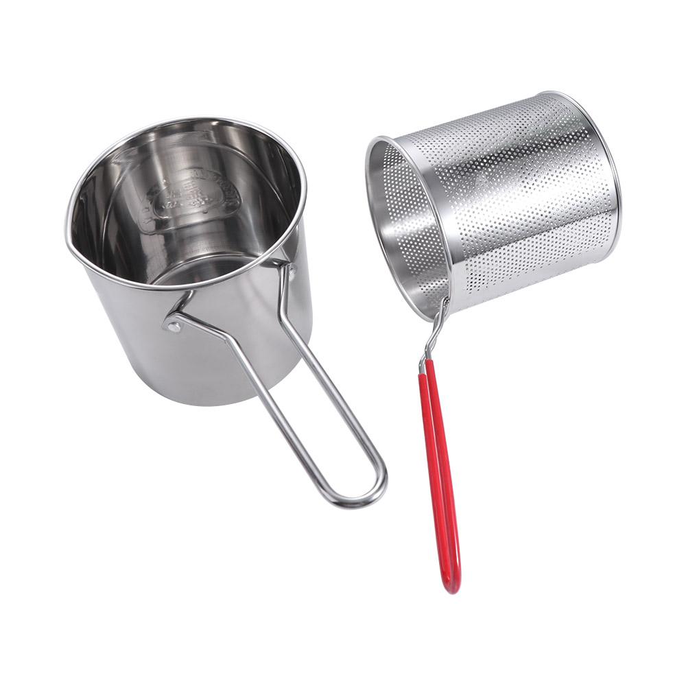 Multifunction Deep Frying Pot with Strainer Food Sieve Cooking Tool Skimmer  Restaurant