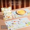 10 Throwaway Infant Placemats, Waterresistant, Oilresistant, Cartoon, Portable