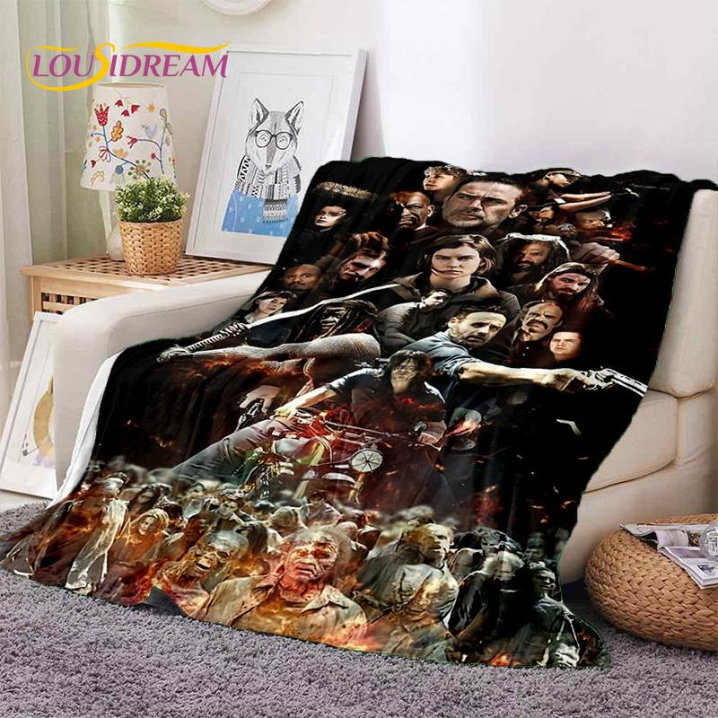 The Walking Dead Lincoln TWD Coperte Morbide, Coperta Plaid Calda Coperta Confortevole per Picnic Letti Divano Camera da Letto Casa Regalo