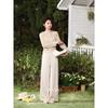 Cloud Mist Light Gauze Women's High-Waist Loose Long Pants