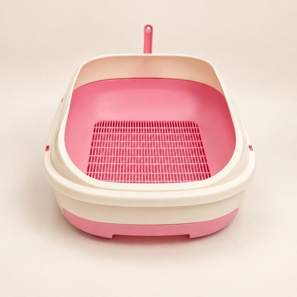 Cat Toilet Low-Maintenance Large Synthetic Litter Box with Sifting Tray