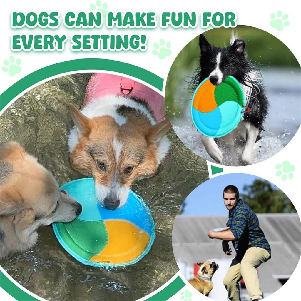 Flexible Floatable Dog Toy, Pool Floating Flying Toys, Indestructible Flying Interactive Dogs Toy For Small Medium Large Dogs T