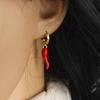 Red Filled Chili Enamel Cute Pendant Drop Earrings For Women Fashion Gold Color Chains Necklaces Jewelry Set