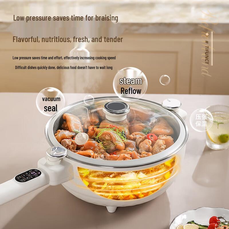Smart 6.2L Multi-Function Electric Pot with Steamer